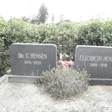 HENSEN C. 1884-1955 &amp; Elizabeth 1896-1978