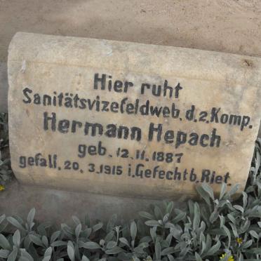 HEPACH Hermann 1887-1915