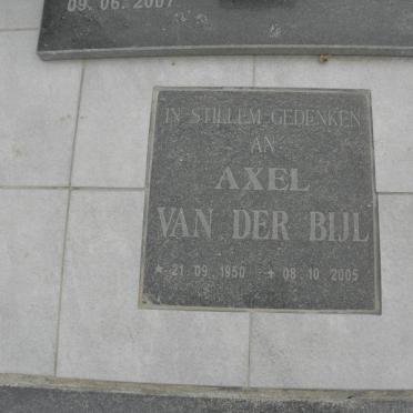 BIJL Axel, van der 1950-2005