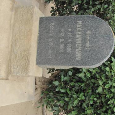 HANNEMANN Max 1880-1962 