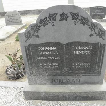 JORDAAN Johannes Hendrik 1900-1983 &amp; Johanna Catharina VAN ZYL 1904-1989