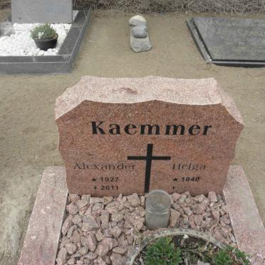 KAEMMER Alexander 1927-2011 &amp; Helga 1940-