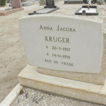 KRUGER Anna Jacoba 1917-1991