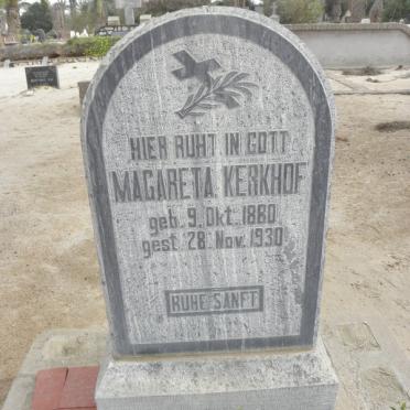 KERKHOF Magareta 1880-1930