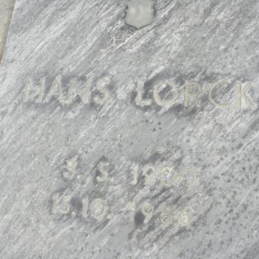 LORCK Hans 1900-1986