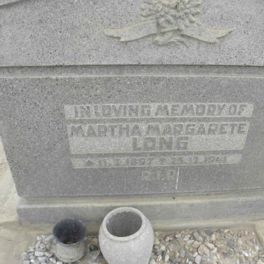 LONG Martha Margarete 1897-1941