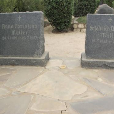 MÜLLER Friedrich Wilhelm 1883-1950 &amp; Anna Christina 1885-1957