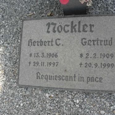NÖCKLER Herbert C. 1906-1997 &amp; Gertrud 1909-1999