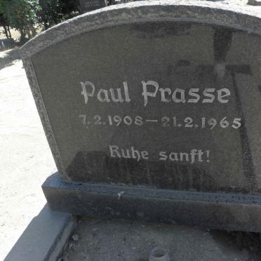 PRASSE Paul 1908-1965