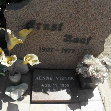 RAAF Ernst 1907-1977 :: VIETOR Aenne 1905-1998