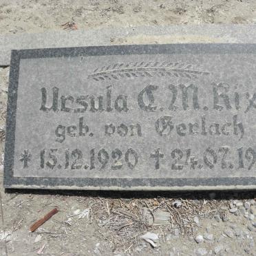 RIX Oskar 1917-1964 &amp; Ursula C.M. GERLACH 1920-1997