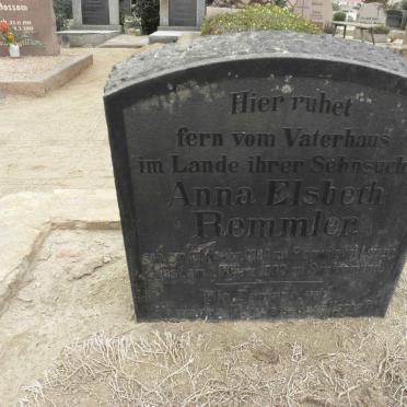 REMMLER Anna Elsbeth 1880-1902