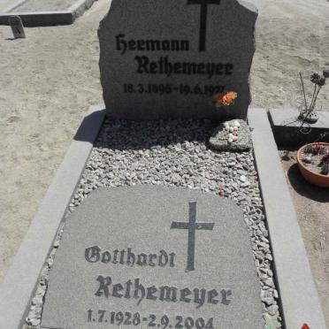 RETHEMEYER Hermann 1895-1974 &amp; Magdalene 1901-1985 :: RETHEMEYER Gotthardt 1928-2004