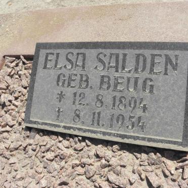 SALDEN Elsa nee BEUG 1894-1954