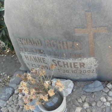 SCHIER Ewald 1912-1980- &amp; Hanne 1921-2002
