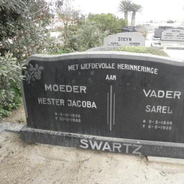 SWARTZ Sarel 1884-1969 &amp; Hester Jacoba 1898-1968