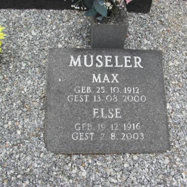 MUSELER Max 1912-2000 &amp; Else 1916-2003