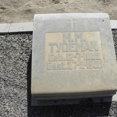 TYDEMAN M.M. 1882-1966