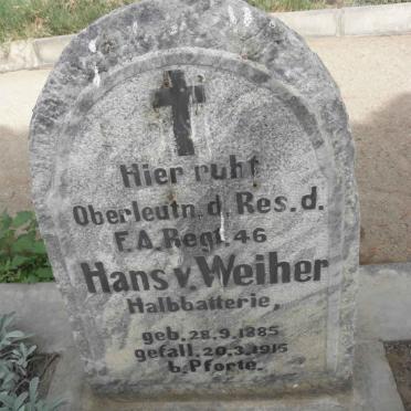 WEIHER Hans, v. 1885-1915