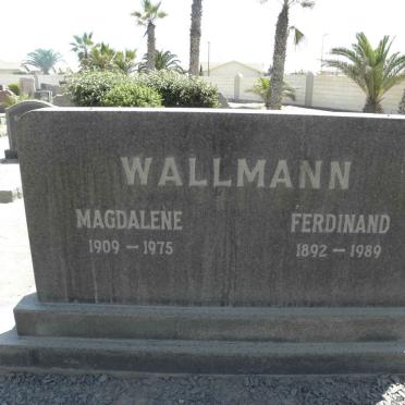 WALLMANN Ferdinand 1892-1989 &amp; Magdalene 1909-1975