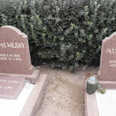WILSKY Max 1888-1967 &amp; Emma 1888-1974 :: SCHOLL Edith 1913-1992