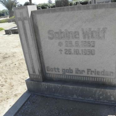 WOLF August 1883-1958 &amp; Sabine 1883-1950