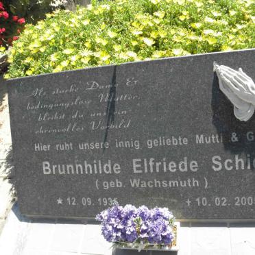 SCHIERI Brunnhilde Elfriede nee WACHSMUTH 1935-2005