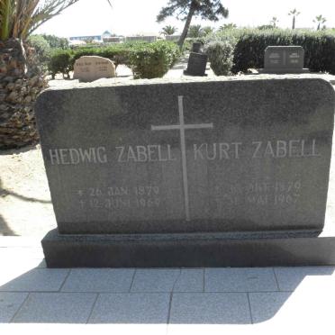 ZABELL Kurt 1879-1967 &amp; Hedwig 1879-1969