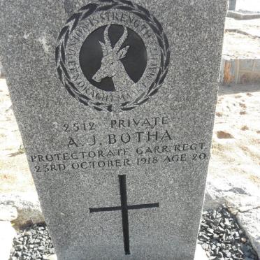 BOTHA A.J. -1918