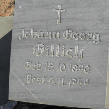GILLICH Johann Georg 1890-1949