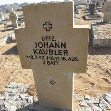 KAUBLER Johann 1892-1916