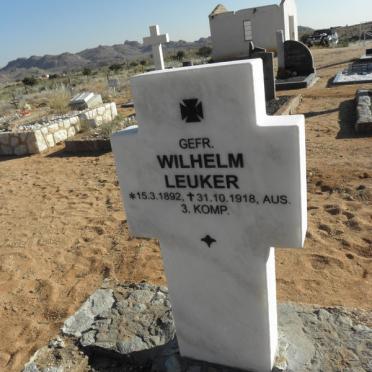 LEUKER Wilhelm 1892-1918