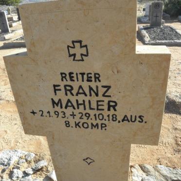 MAHLER Franz 1893-1918