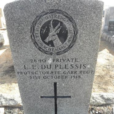 PLESSIS L.E., du -1918