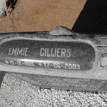CILLIERS Chris 1911-1977 &amp; Emmie 1915-2003 :: POTGIETER Erika 1847-1898