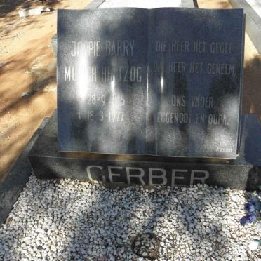 GERBER Joppie Barry Munich Hertzog 1915-1977 &amp; Petronella Jacoba 1919-1989