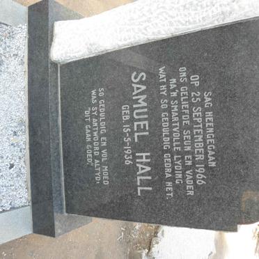 HALL Samuel 1936-1966