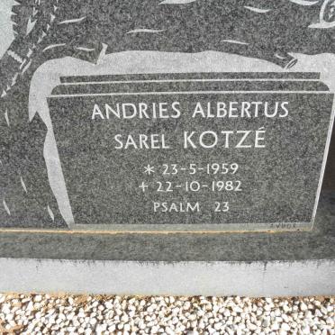 KOTZÉ Andries Albertus Sarel 1959-1982