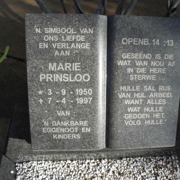 PRINSLOO Marie 1950-1997