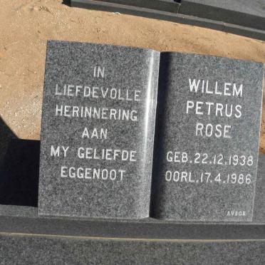 ROSE Willem Petrus 1938-1986
