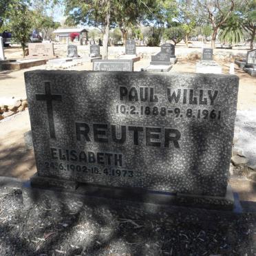 REUTER Paul Willy 1888-1961 &amp; Elisabeth 1902-1973