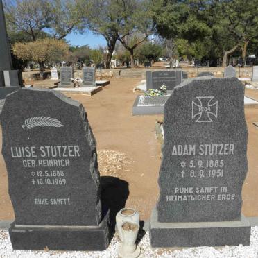 STUTZER Adam 1885-1951 &amp; Luise HEINRICH 1888-1969