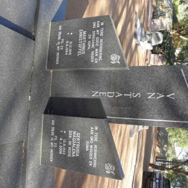 STADEN Marthinus Christoffel, van 1919-1984 &amp; Gertruida Magdalena DE BEER 1922-2009