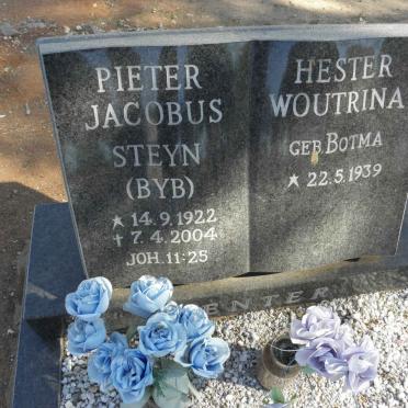 STEYN Pieter Jacobus 1922-2004 &amp; Hester Woutrina BOTMA 1939-