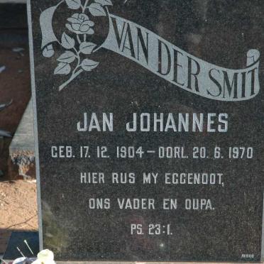 SMIT Jan Johannes, van der 1904-1970