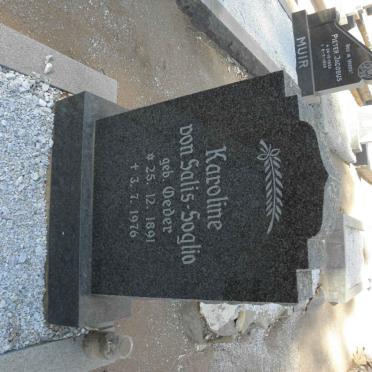 SOGLIO Karoline, VON SALIS nee OEDER 1891-1976