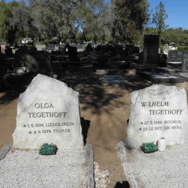 TEGETHOFF Wilhelm 1884-1973 &amp; Olga 1896-1978