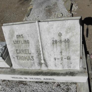 THOMAS Carel 1960-1961