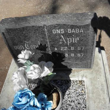 TONDER Apie, van 1957-1957