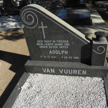 VUUREN Adolph, van 1941-1991
